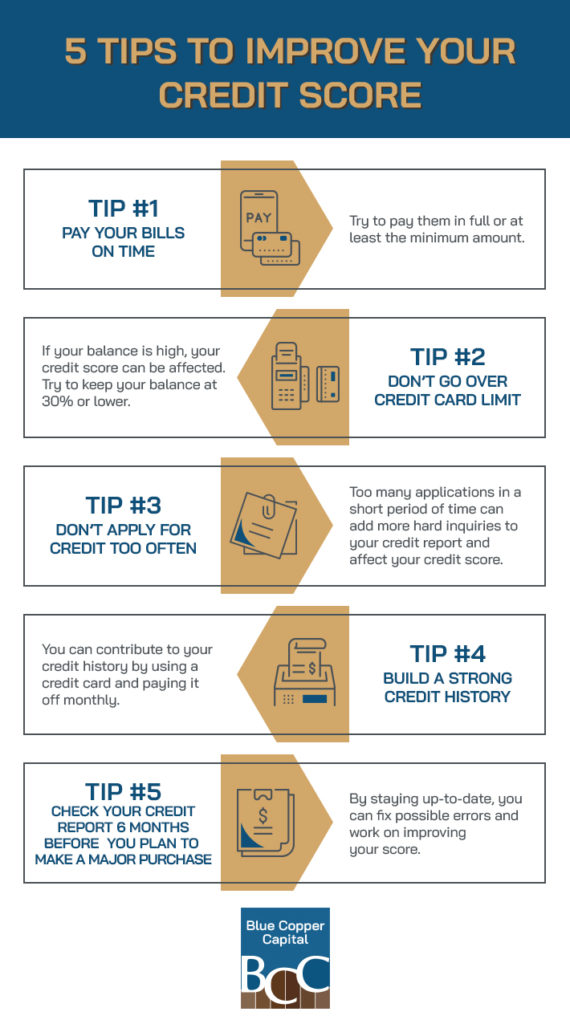 5 tips to improve your credit score